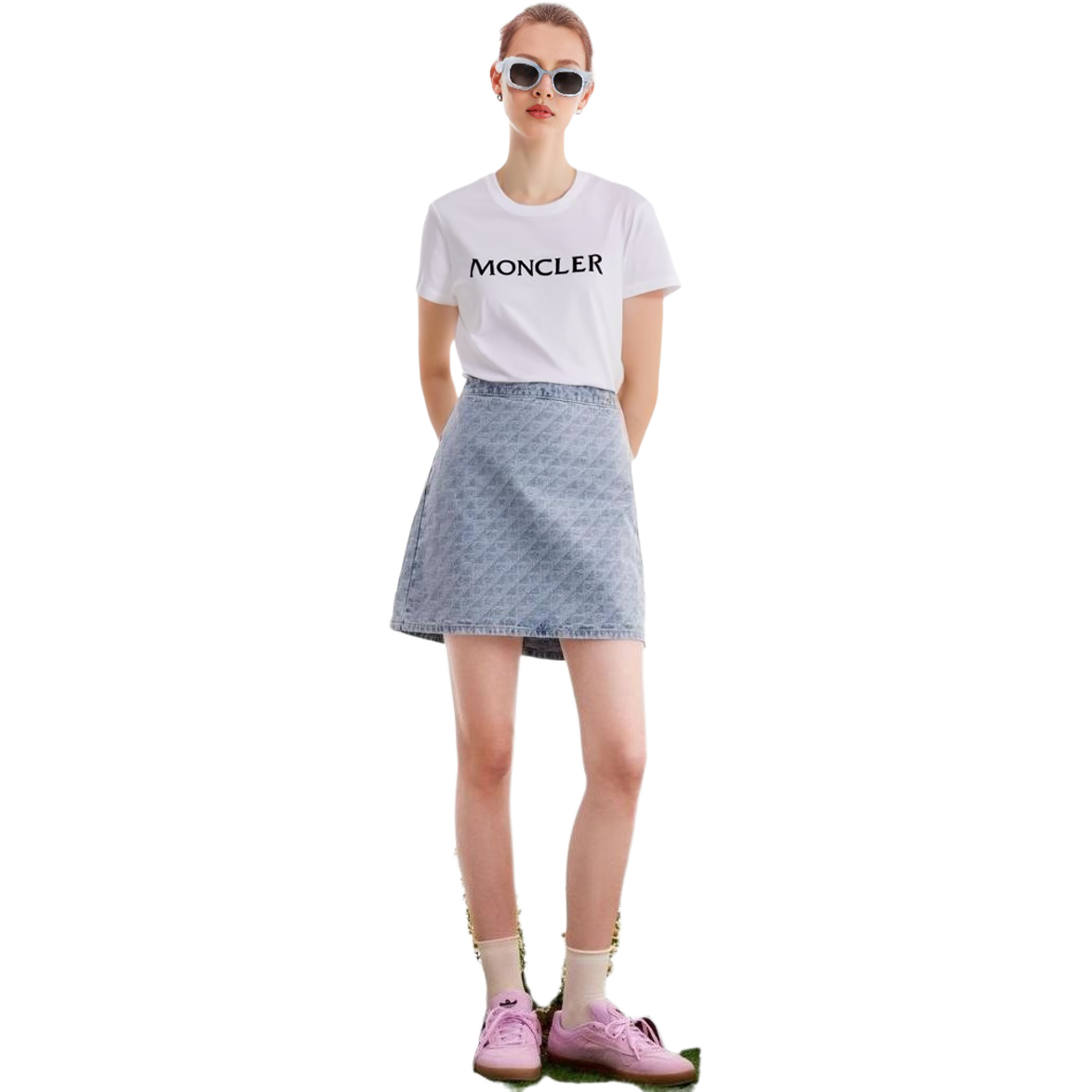 (Women) Moncler FW22  White Crew Neck Letter Print Slim Fit T-Shirt. H20938C00012829HP033 圖 8