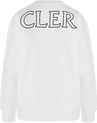 (W) 몽클레르 FW22 화이트 로고 프린트 크루넥 긴팔 스웨트셔츠. 8G00029809KX034 Lookbook (W) 몽클레르 FW22 화이트 로고 프린트 크루넥 긴팔 스웨트셔츠. 8G00029809KX034