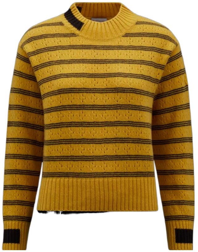 women-moncler-fw-22-yellow-crewneck-sweater-with-color-block-cuff-stripes-h20939-c00003-m1115110