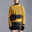 Lookbook (W) Moncler FW22 Suéter Amarillo Cuello Redondo con Puños a Rayas Color Block. H20939C00003M1115110