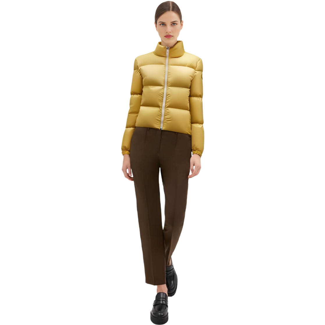 (Women) Moncler FW22  Yellow Zip-Up Down Jacket. H20931A0003257613148 圖 3