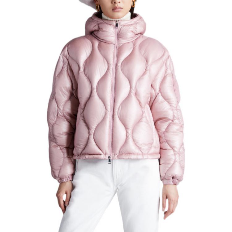 Details for (W) Moncler FW22 Jaket Pendek Quilted Hooded Down Anthon Pink Stylish. H20931A00019595B1526