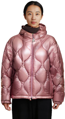 (W) Moncler FW22 Jaket Pendek Quilted Hooded Down Anthon Pink Stylish. H20931A00019595B1526 1