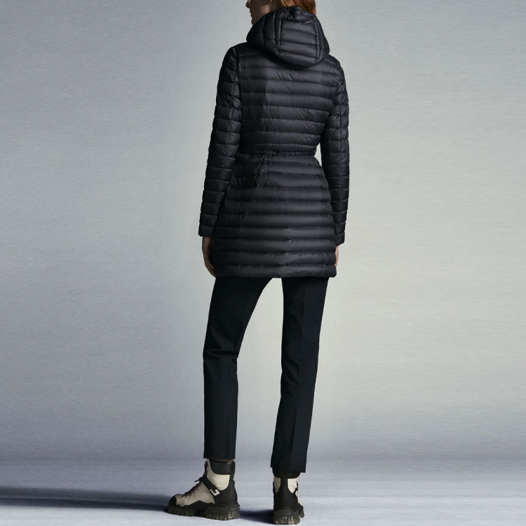 Shop (W) 蒙口 2022秋冬 巴贝尔长款羽绒服午夜蓝腰带收腰夹克 H10931C1010053048778