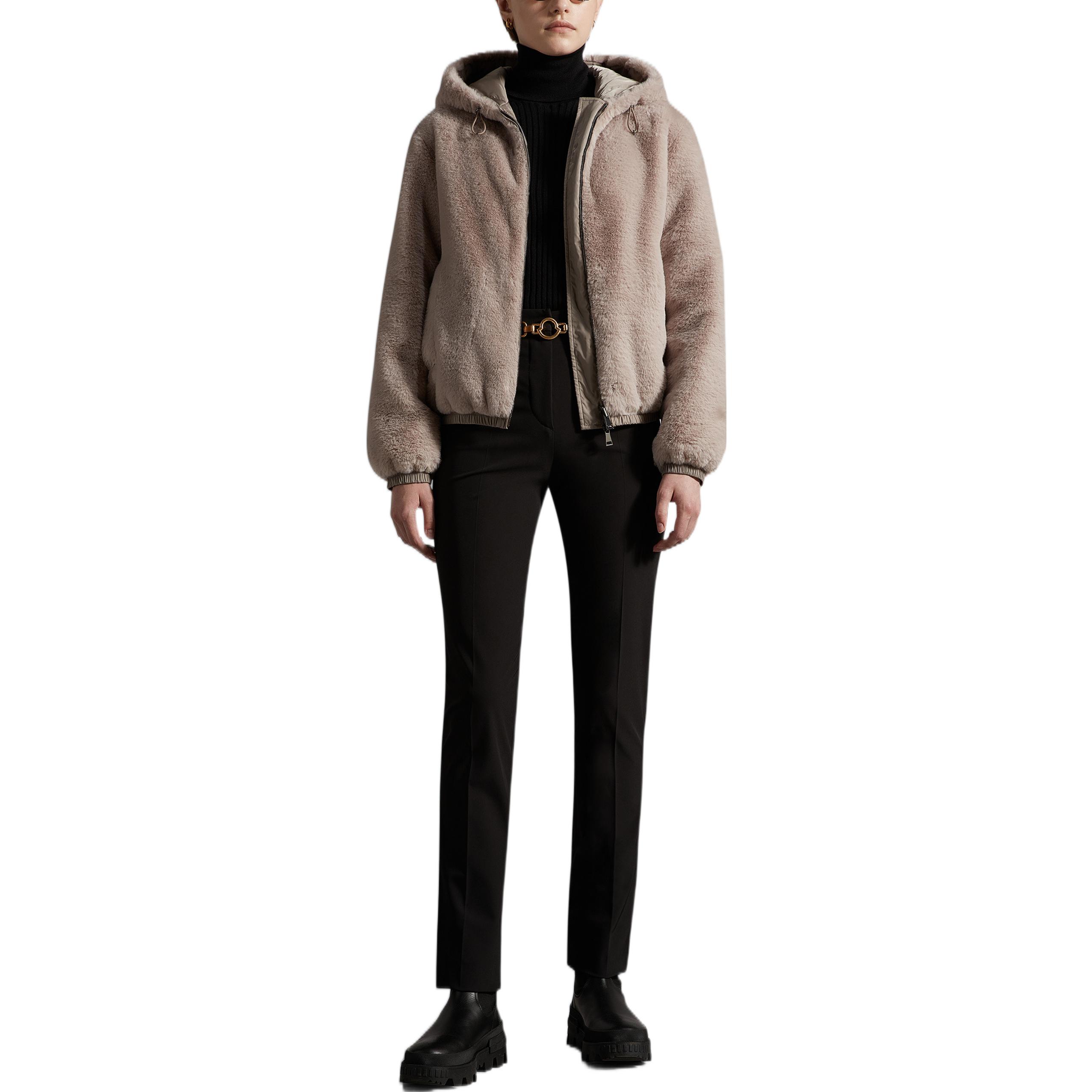 (Women) Moncler FW22 Beige Reversible Quilted Logo Hooded Down Jacket for Women. H20931A00110899SG229 圖 3