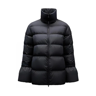 (Women) Moncler FW22 Black Label Short Down Jacket Black. H20931A0002659632999