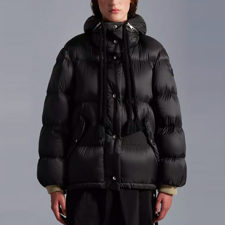 (Women) Moncler FW22 Black Solid Color Hooded Down Jacket H20941A00001M1998999 圖 4