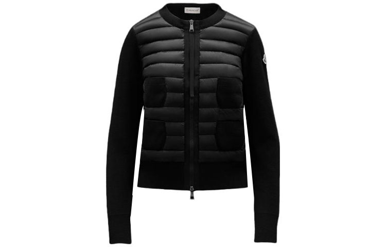 (Women) Moncler FW22 Black Zipped Knit Jacket H20939B51000A9018999