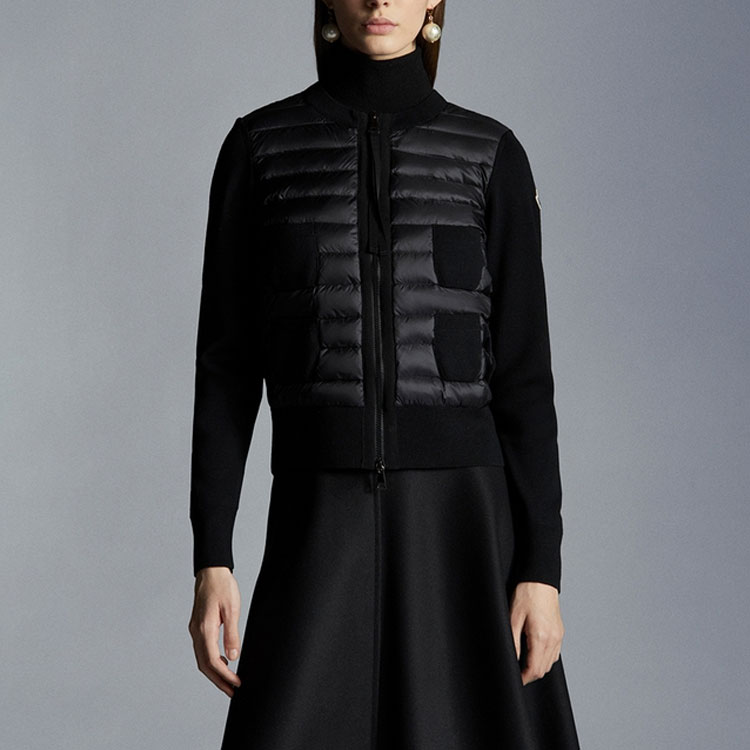 Lookbook (W) 盟可睐2022秋冬黑色拉链针织夹克 H20939B51000A9018999