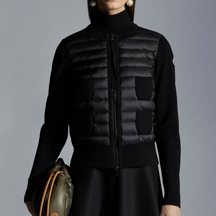 Shop (W) 盟可睐2022秋冬黑色拉链针织夹克 H20939B51000A9018999