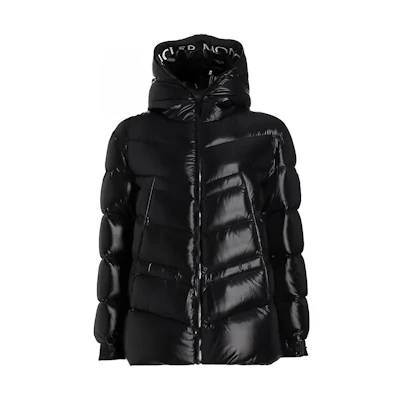 (Women) Moncler FW22 Clair Black Glossy Down Jacket Winter Short Hooded Coat. H20931A0002268950999