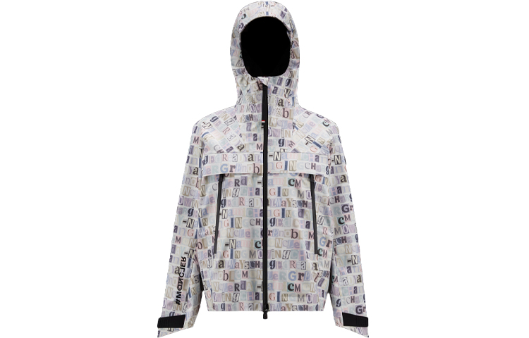 (Women) Moncler FW22 Colorful All-Over Logo Print Zip Hoodie Jacket Women H20981A00008596AJF60 圖 2