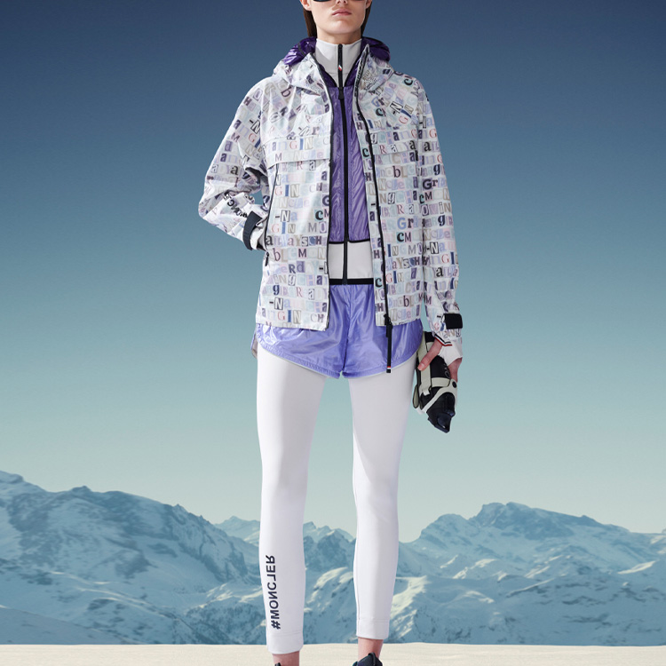 (Women) Moncler FW22 Colorful All-Over Logo Print Zip Hoodie Jacket Women H20981A00008596AJF60 圖 3