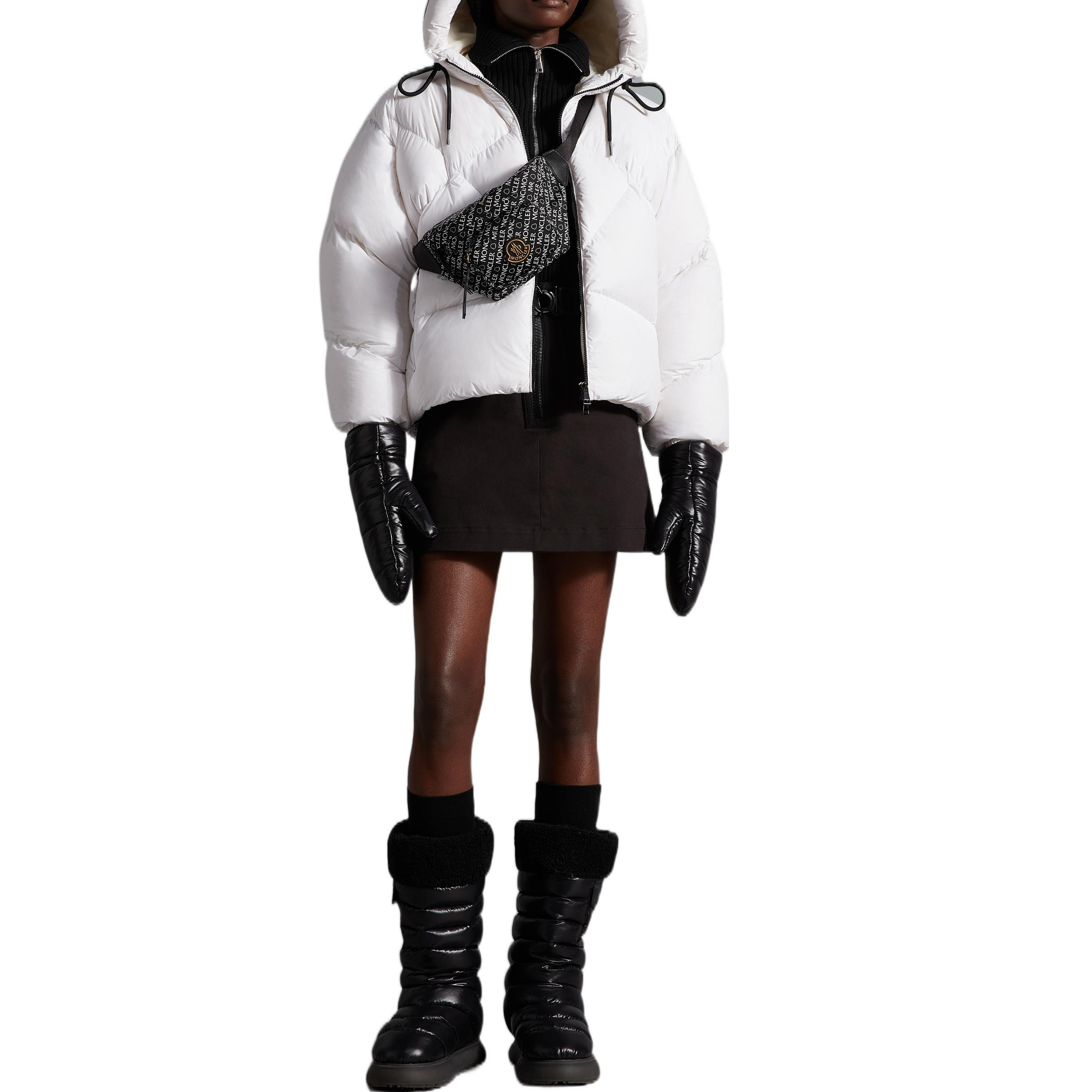 (Women) Moncler FW22 Estom Logo Print Short Down Jacket White  Winter Wear. H20931A00080595A2032 圖 4