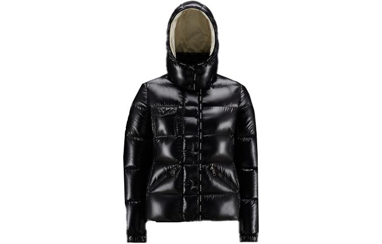 (Women) Moncler FW22 Flumet Glossy Short Hooded Down Jacket  Black. H20931A0011468950999