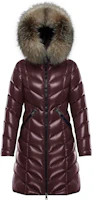 (Women) Moncler FW22 Fulmarus Full-Zip Hooded Long Down Jacket Women - Burgundy. E20934986325C0065460 (Women) Moncler FW22 Fulmarus Full-Zip Hooded Long Down Jacket Women - Burgundy. E20934986325C0065460