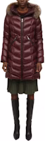 Shop (W) Moncler FW22 Fulmarus Chaqueta Larga Acolchada con Capucha Mujer - Burdeos. E20934986325C0065460