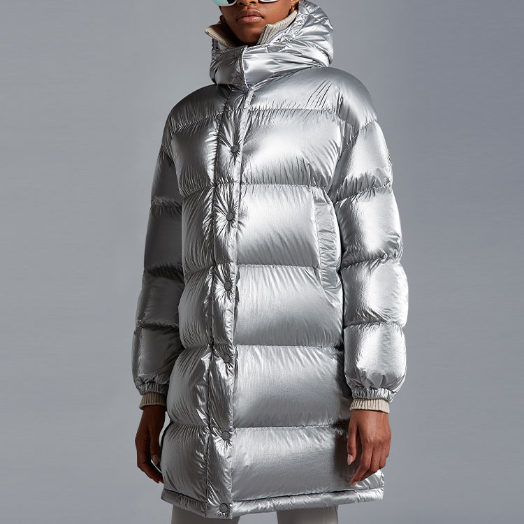 Purchase (W) Moncler FW22 GAOU 银色长款连帽羽绒服冬季滑雪服。 H20931C0007653A3H900