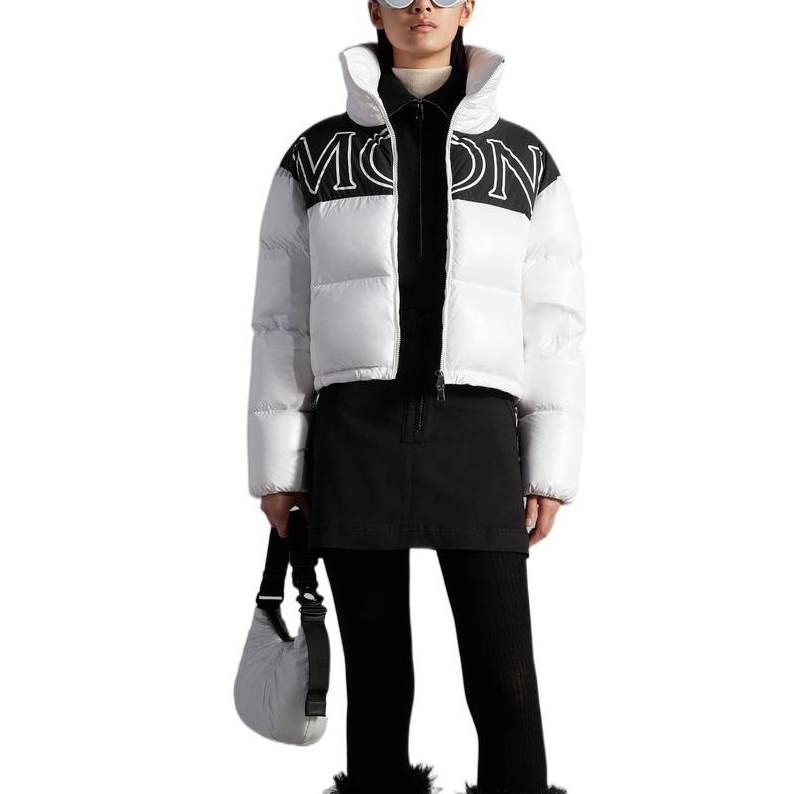(Women) Moncler FW22 Gers Colorblock Letter Print Hooded Down Jacket  White. H20931A0010568950032 圖 3