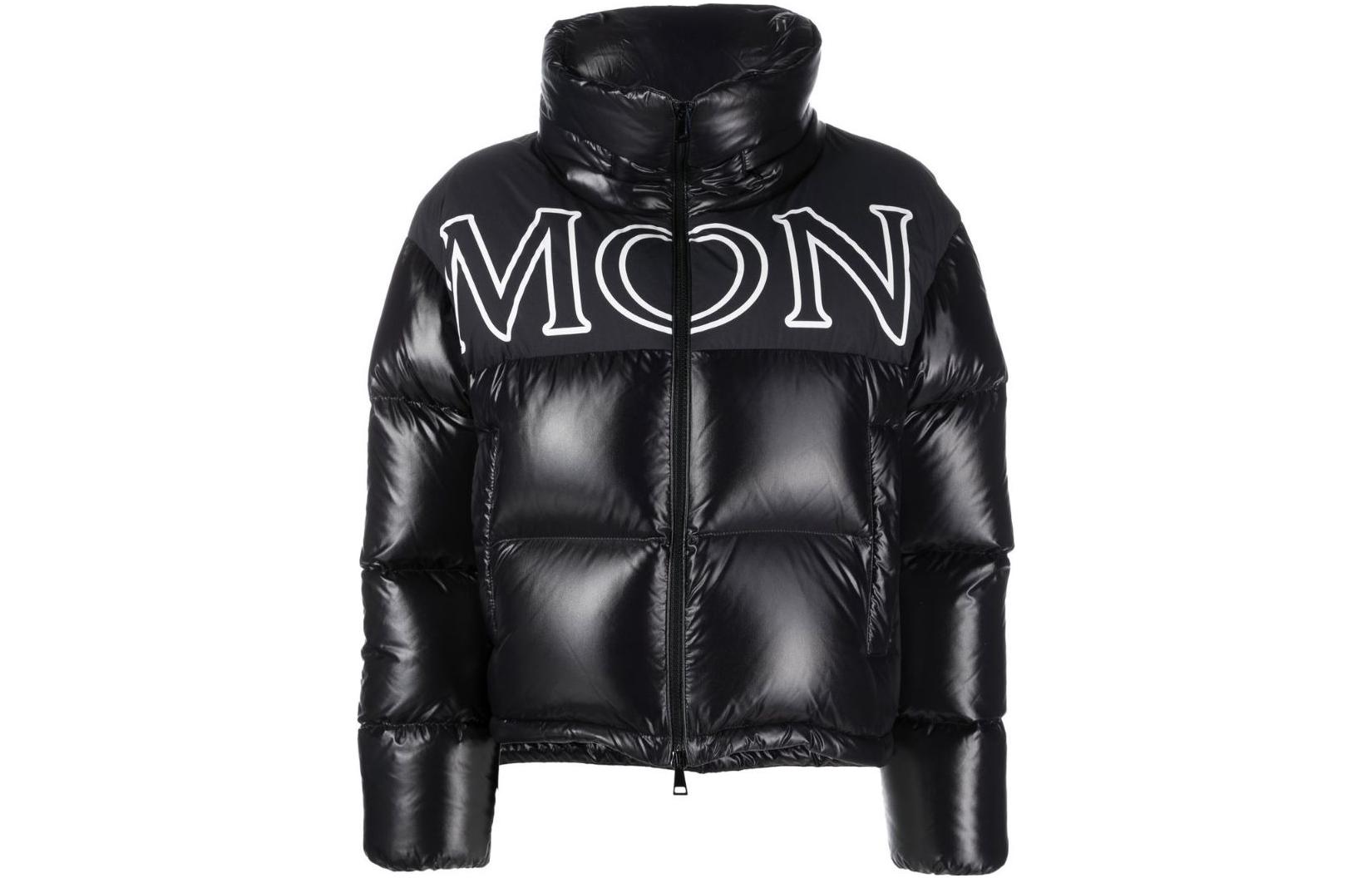 (Women) Moncler FW22 Gers Logo Short Stand Collar Down Jacket Women Black Winter Wear H20931A0010568950999