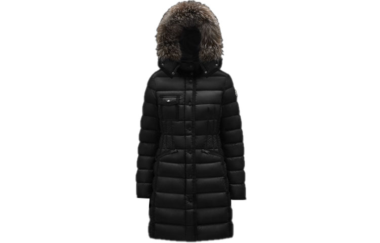 (Women) Moncler FW22 Hermifur  Black Hooded Puffer Jacket with Zip Closure. H20931C5160153048999 圖 2