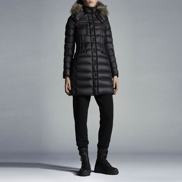 (Women) Moncler FW22 Hermifur  Black Hooded Puffer Jacket with Zip Closure. H20931C5160153048999 圖 5