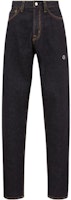 (Women) Moncler FW22 High-Waist Button Casual Denim Jeans Women - Blue H209U2A00002M2320790 (Women) Moncler FW22 High-Waist Button Casual Denim Jeans Women - Blue H209U2A00002M2320790