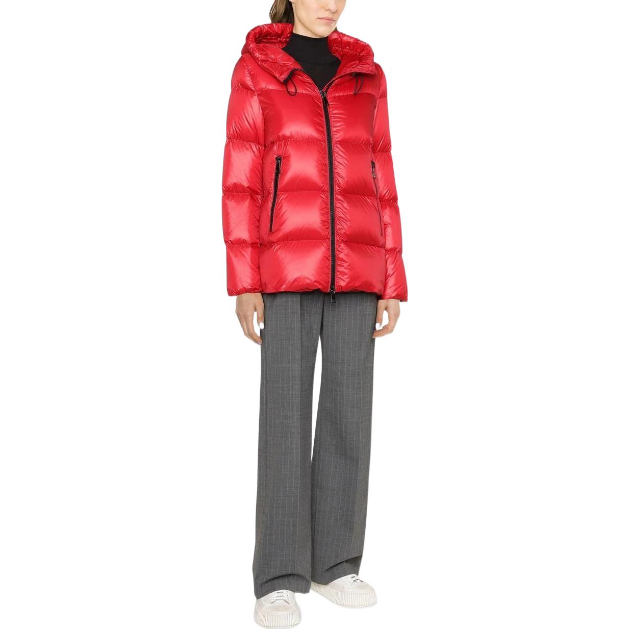 (Women) Moncler FW22 Seritte  Red Down Jacket with Logo Patch and Front Zip Pocket. H20931A20000C0151 圖 3