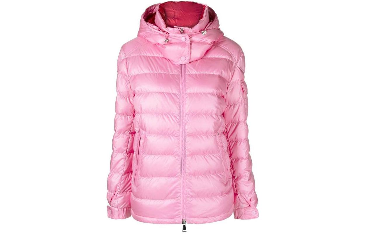 (Women) Moncler FW22 Solid Quilted Pink Hooded Down Jacket . I10931A00058595ZZ538 圖 2