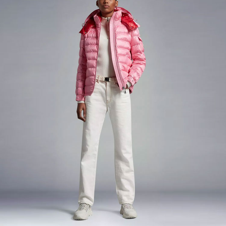 (Women) Moncler FW22 Solid Quilted Pink Hooded Down Jacket . I10931A00058595ZZ538 圖 3