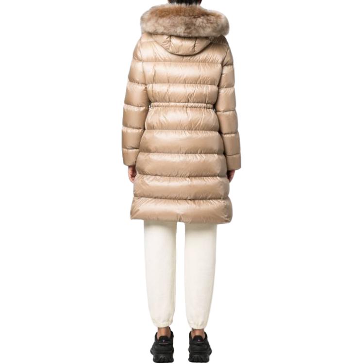 (Women) Moncler FW23  Beige Long Hooded Down Jacket I20931C00023595ZZ239 圖 4