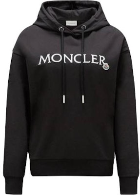 (W) Moncler FW23 黑色刺繡Logo連帽長袖衛衣. J10938G0001689A1K999 Buy (W) Moncler FW23 黑色刺繡Logo連帽長袖衛衣. J10938G0001689A1K999