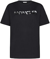 (W) Moncler FW23 黑色字母印花短袖圓領T恤 8C00028829HP999 Order (W) Moncler FW23 黑色字母印花短袖圓領T恤 8C00028829HP999
