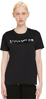 (W) Moncler FW23 黑色字母印花短袖圓領T恤 8C00028829HP999 Details for (W) Moncler FW23 黑色字母印花短袖圓領T恤 8C00028829HP999
