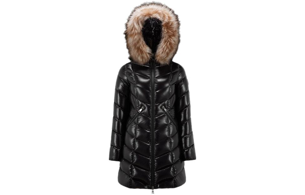 (Women) Moncler FW23  Black Long Sleeve Hooded Zip-Up Down Jacket. I20931C000485963V999