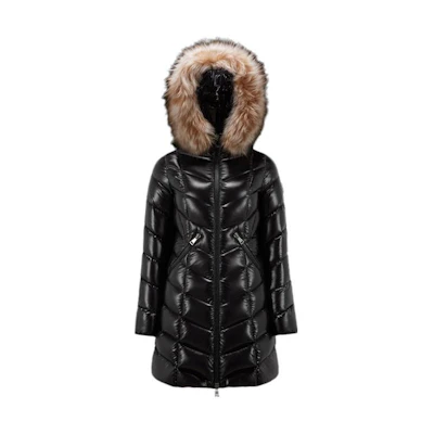 (Women) Moncler FW23 Black Long Sleeve Hooded Zip-Up Down Jacket. I20931C000485963V999