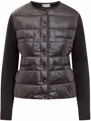 (Women) Moncler FW23 Black Puffer Jacket with Pocket and Concealed Buttons I20939B00011M1131999 Buy (Women) Moncler FW23 Black Puffer Jacket with Pocket and Concealed Buttons I20939B00011M1131999