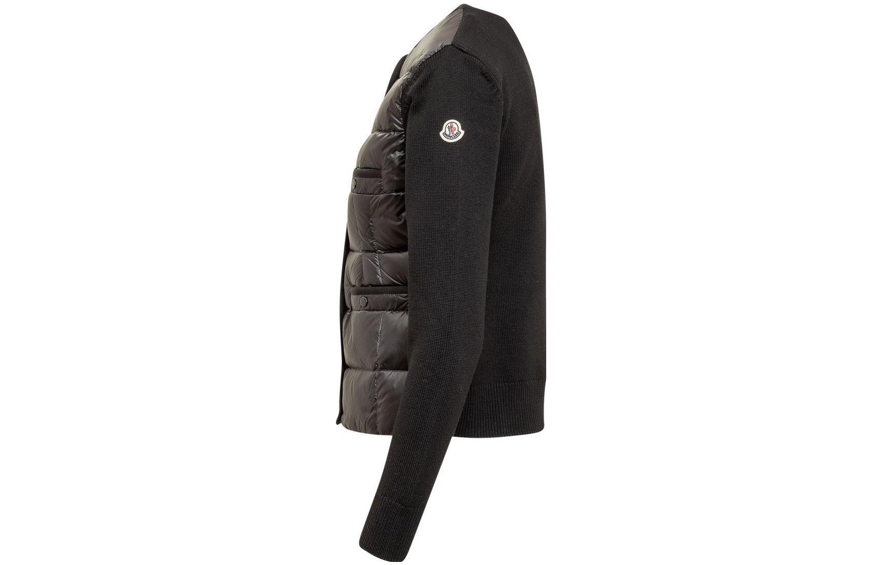 (Women) Moncler FW23  Black Puffer Jacket with Pocket and Concealed Buttons I20939B00011M1131999 圖 4
