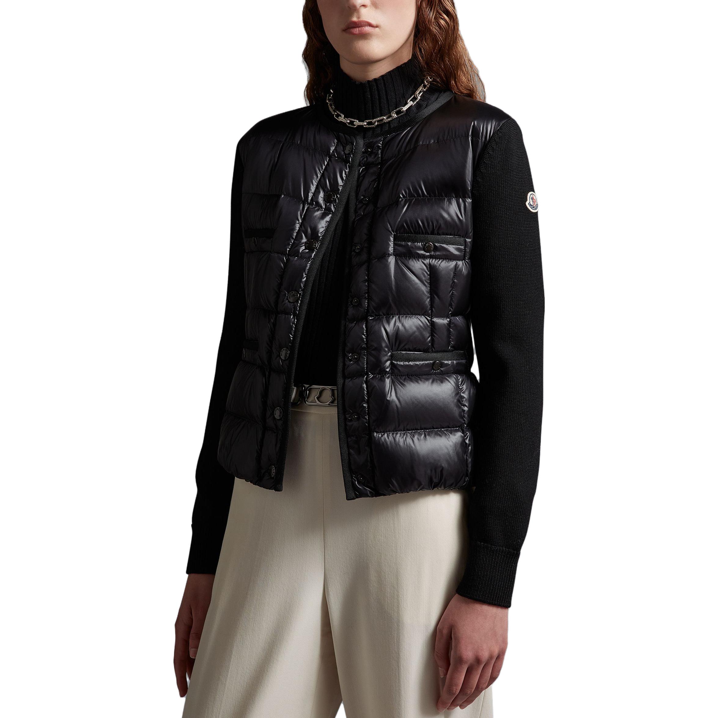 (Women) Moncler FW23  Black Puffer Jacket with Pocket and Concealed Buttons I20939B00011M1131999 圖 5