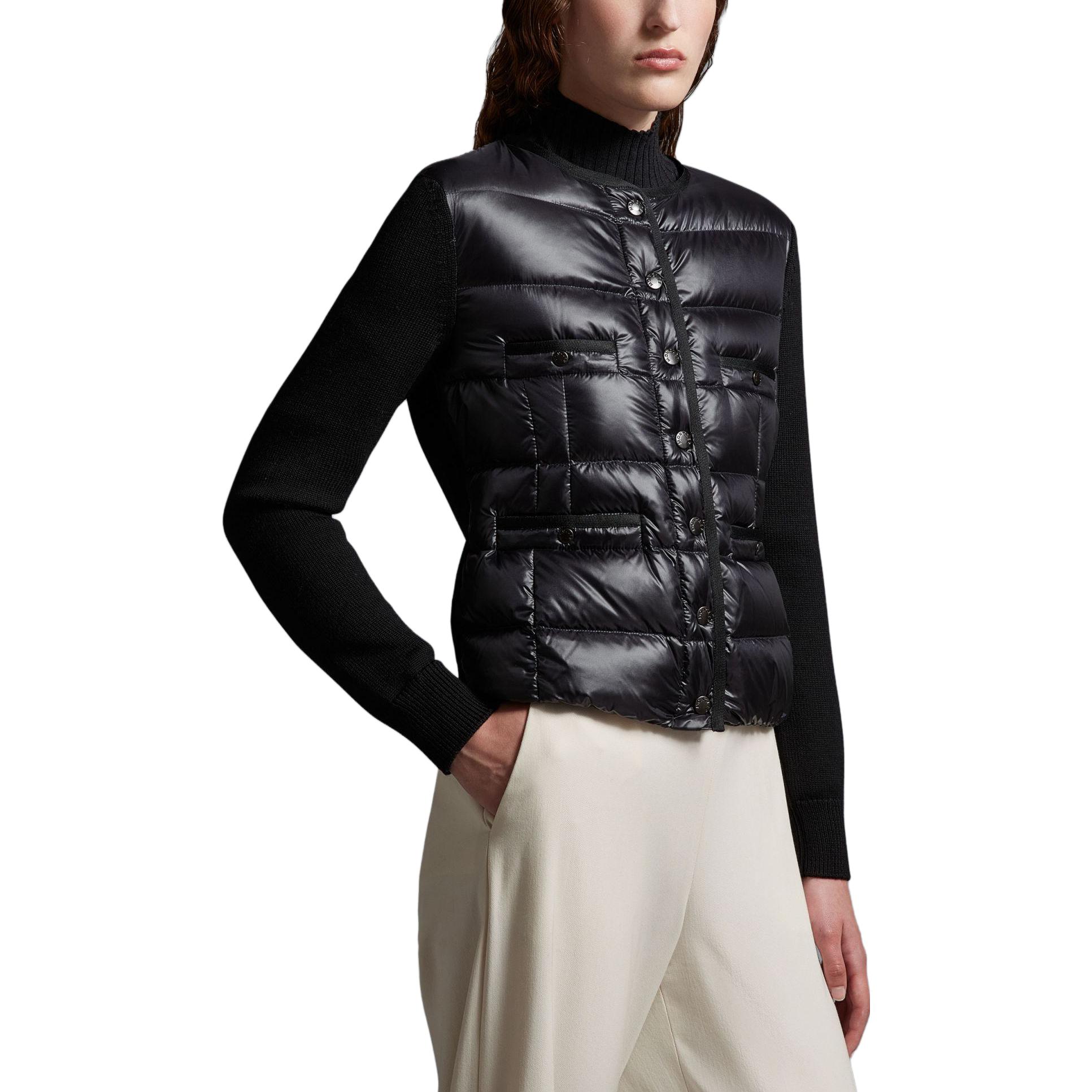 (Women) Moncler FW23  Black Puffer Jacket with Pocket and Concealed Buttons I20939B00011M1131999 圖 6
