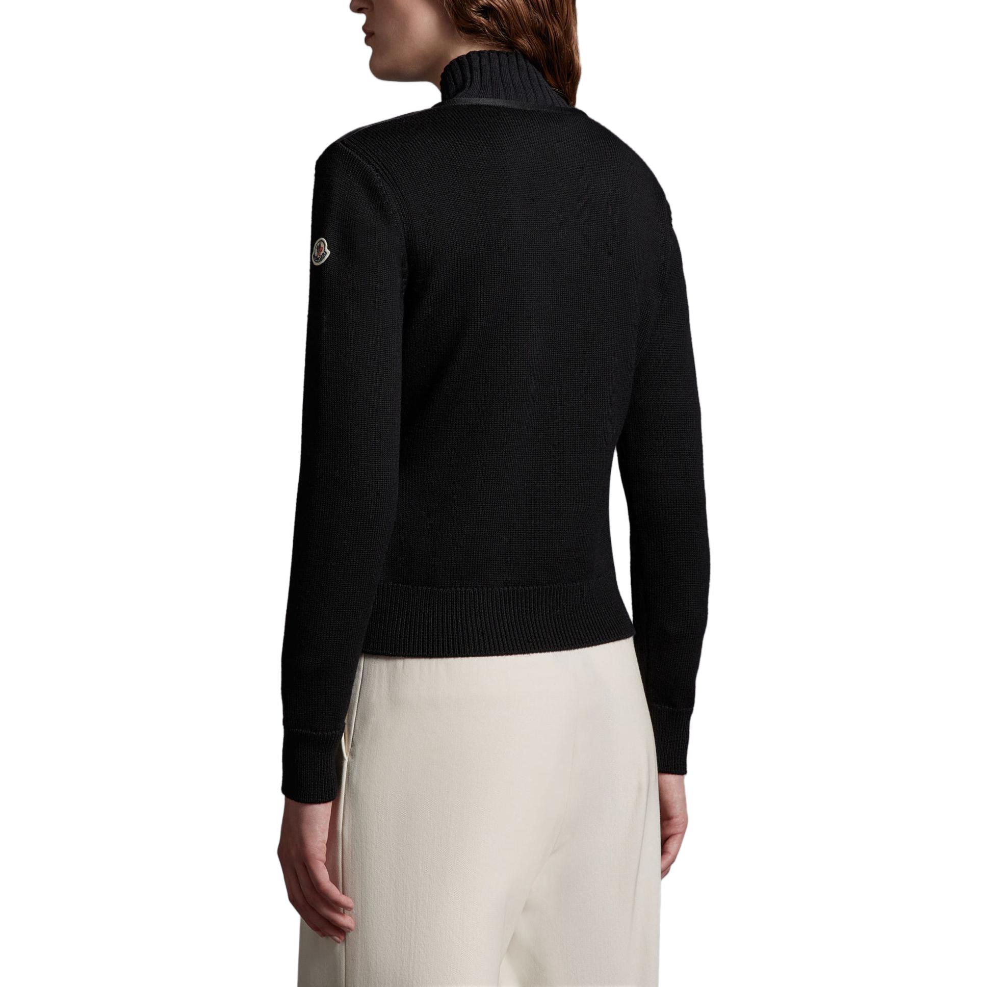 (Women) Moncler FW23  Black Puffer Jacket with Pocket and Concealed Buttons I20939B00011M1131999 圖 7