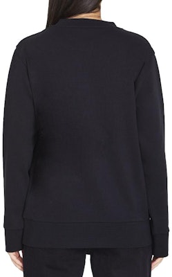 (W) Moncler FW23 Crystal Logo Crewneck Long Sleeve Sweatshirt Hitam 8G00053899TR999 Purchase (W) Moncler FW23 Crystal Logo Crewneck Long Sleeve Sweatshirt Hitam 8G00053899TR999