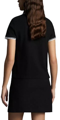 (W) Moncler FW23 黑色短袖標誌貼布POLO衫上衣。 J10938A0000984720999 Purchase (W) Moncler FW23 黑色短袖標誌貼布POLO衫上衣。 J10938A0000984720999