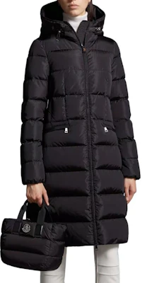 (W) Moncler FW23 Avocette 黑色霧面連帽長版羽絨外套附品牌標誌。 I20931C00021539ZD999 Purchase (W) Moncler FW23 Avocette 黑色霧面連帽長版羽絨外套附品牌標誌。 I20931C00021539ZD999