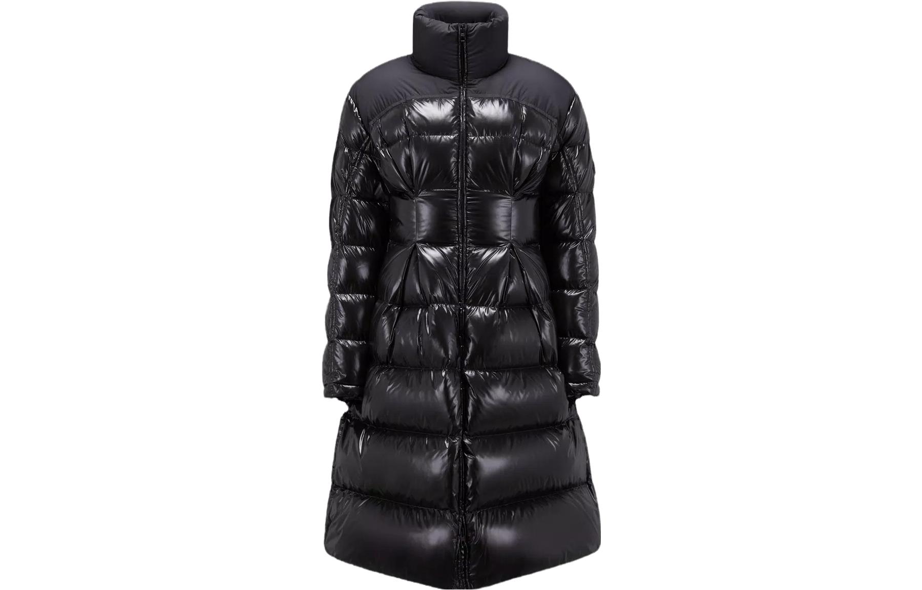 (Women) Moncler FW23 Berardie  Long Down Jacket Black with Logo Patch and Zip. I20931C00026595GJ952 圖 2