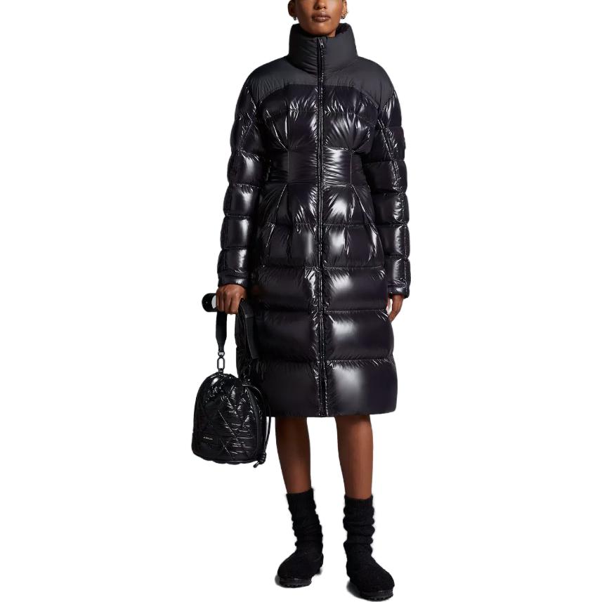 (Women) Moncler FW23 Berardie  Long Down Jacket Black with Logo Patch and Zip. I20931C00026595GJ952 圖 3