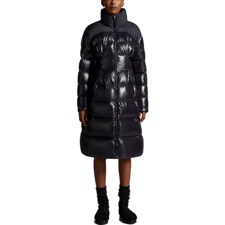 (Women) Moncler FW23 Berardie  Long Down Jacket Black with Logo Patch and Zip. I20931C00026595GJ952 圖 4