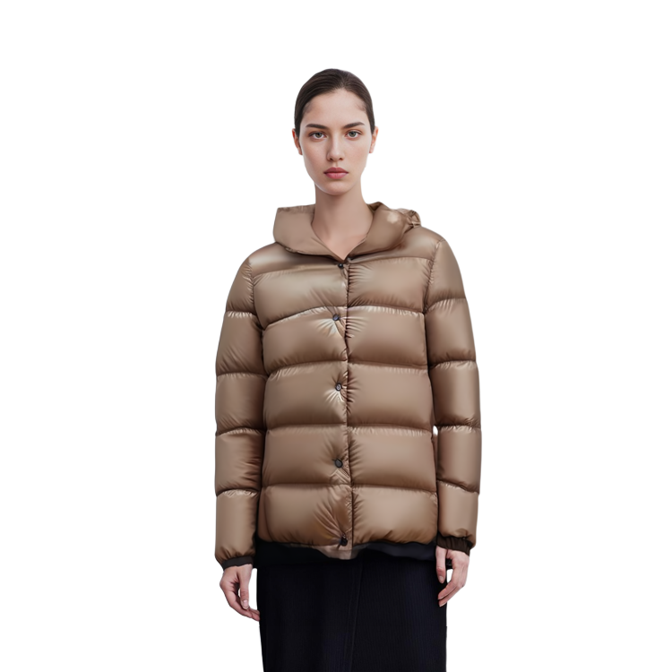 Sizing (W) Moncler FW23 Jaket Puffer Fitted Cochevis Coklat Muda. I20931A00144595ZZ239