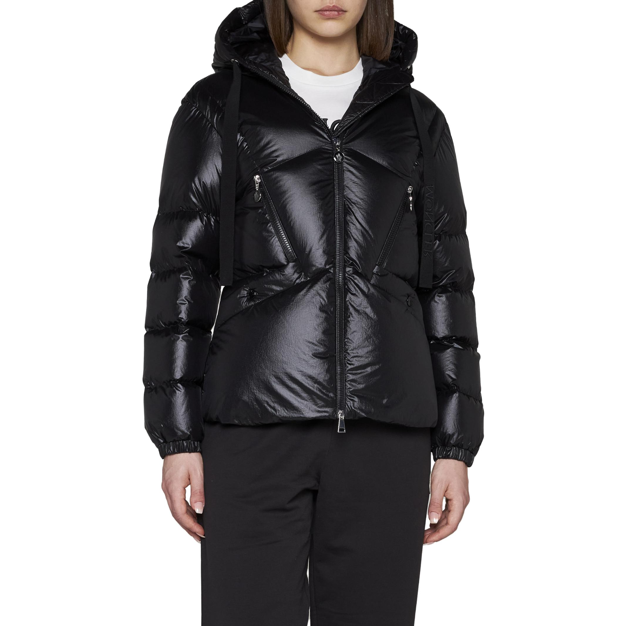 (Women) Moncler FW23 Glossy Hooded Long Sleeve Down Jacket  Black. 1A000525972C999 圖 6
