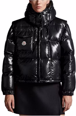 (W) Moncler FW23 Karakorum 黑色短版羽絨外套(可拆卸袖) I20931A0018359607999 Order (W) Moncler FW23 Karakorum 黑色短版羽絨外套(可拆卸袖) I20931A0018359607999